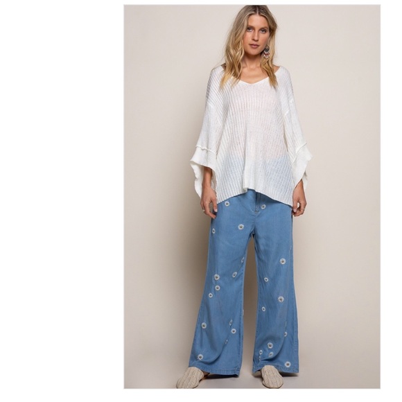 Cream Float on Me Lightweight Sweater Top - Picture 7 of 14